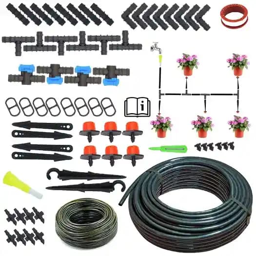 Bhagirath Garden Watering Drip Irrigation Kit For Plants, can be used to water plants in terrace, balcony, ground garden etc.