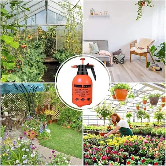 FarmEarth 2 Liter Garden Pressure Sprayer, Manual Operated For Sanitizing And Gardening Operations, Red Color - Image 5
