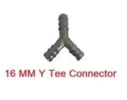 Siddhi Y Tee Connector 16 MM, Drip Irrigation Accessories, Leak-Proof Pipe Splitter - Image 2