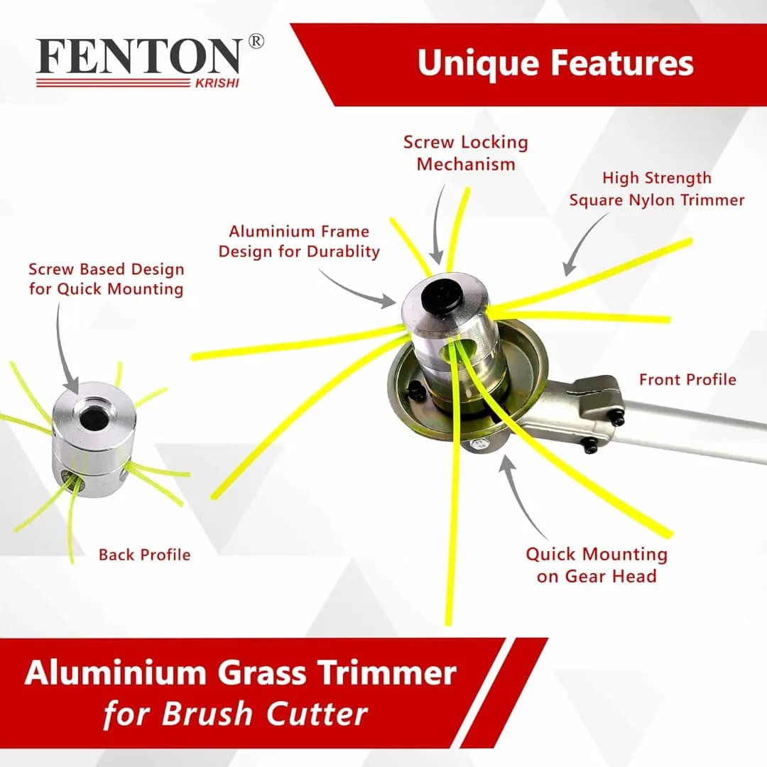 Fenton Krishi FKT-TP-4TR Brush Cutter Head, 4TR Tap N Go For Brush Cutter Fuel Grass Trimmer - Image 3