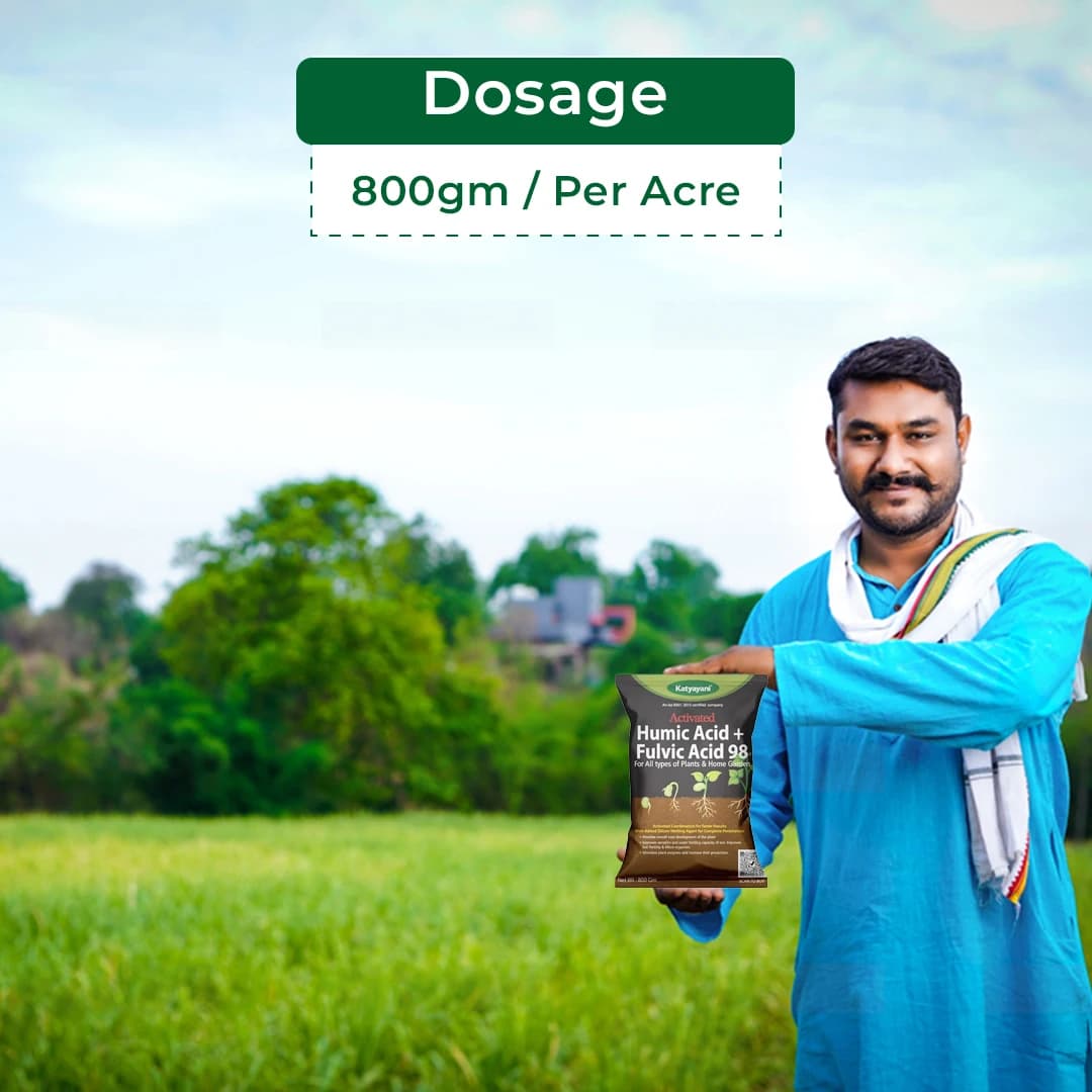 Katyayani Activated Humic Acid + Fulvic Acid Plants Fertilizer & Bio Enhancer with Silicon wetting Agent 100% Organic for Home Garden & Agriculture - Image 5