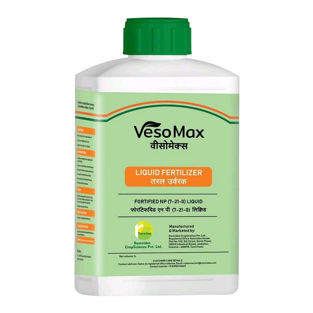 Ramcides VesoMax Nitrogen 7% + Phosphorus 21% Liquid Fertilizer, Effective For All Crops - Image 1