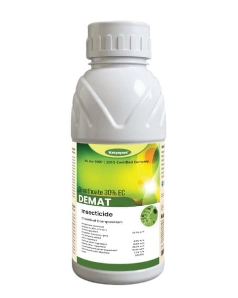 Katyayani Demat Dimethoate 30% EC, Systemic Insecticide and Acaricide, Effectively Controls of Sucking Pest
