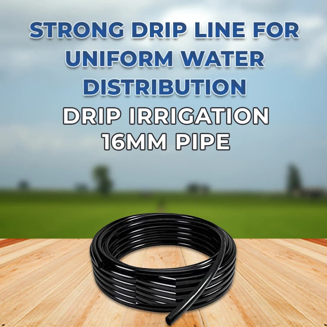 Siddhi Inline 16mm Drip Pipe, In Built Dripper, 4 Liter Water Discharge per Hour, Length-100 Meters - Image 2