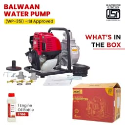 Balwaan WP-35i Water Pump, 4 Stroke 35cc ISI Engine Water Pump , Long Durable Working Hour 4