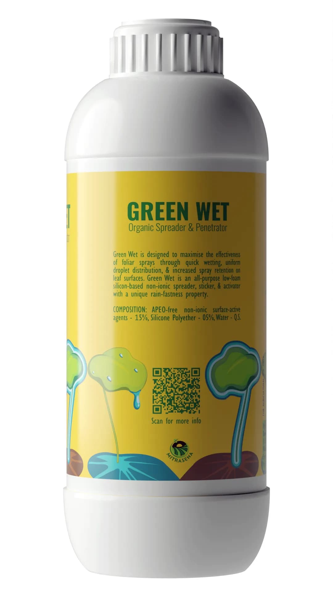 Biowall GREEN WET Spreader, Silicon Surfactant, Non-Ionic, Reliable Activator For All Crops - Image 2