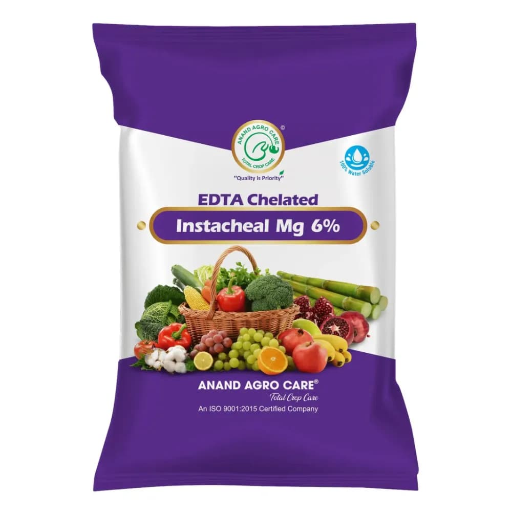 Instacheal Mg 6%, EDTA Chelated Magnesium 6%, Water Soluble, Plant Nutrition, Best For All Crops