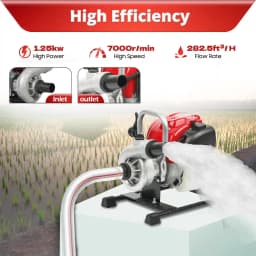 Neptune 35CC Portable Water Pump 1.5 Inch Outlet, Powerful 4 Stroke Petrol Engine, Maximum Discharge 135 L.min Ideal for Farming, Draining, & Gardning 3