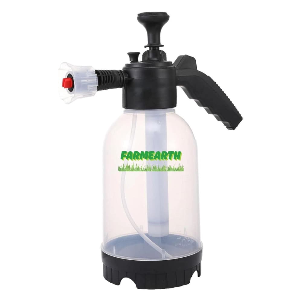 FarmEarth N2L Pressure Pump Sprayer, Heavy Duty And High Pressure, Multi Nozzles For Garden, Car Wash And Cleaning (2L Capacity)