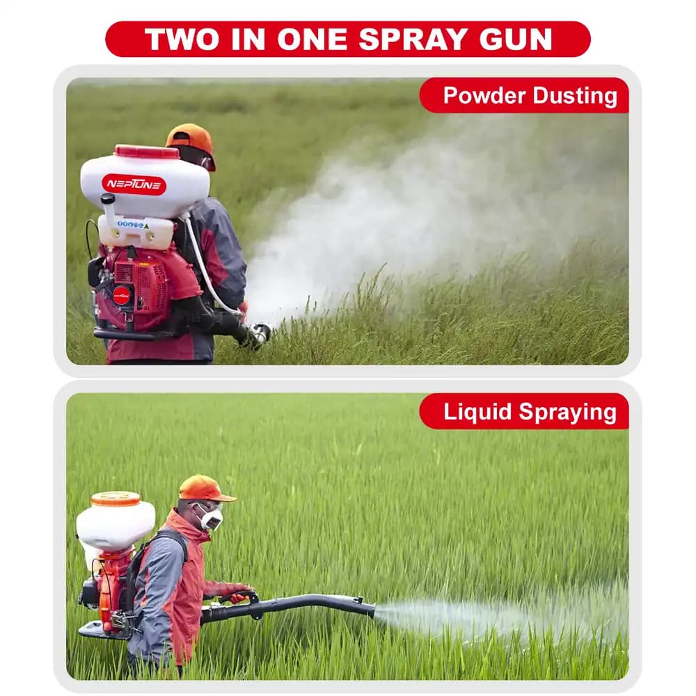 Neptune MBD-40 2 In 1 Knapsack Mist Blower, Powder Duster And Sprayer, 4-Stroke 35CC Petrol Engine, 20L Tank Capacity, Ideal For Farming And Garden - Image 2