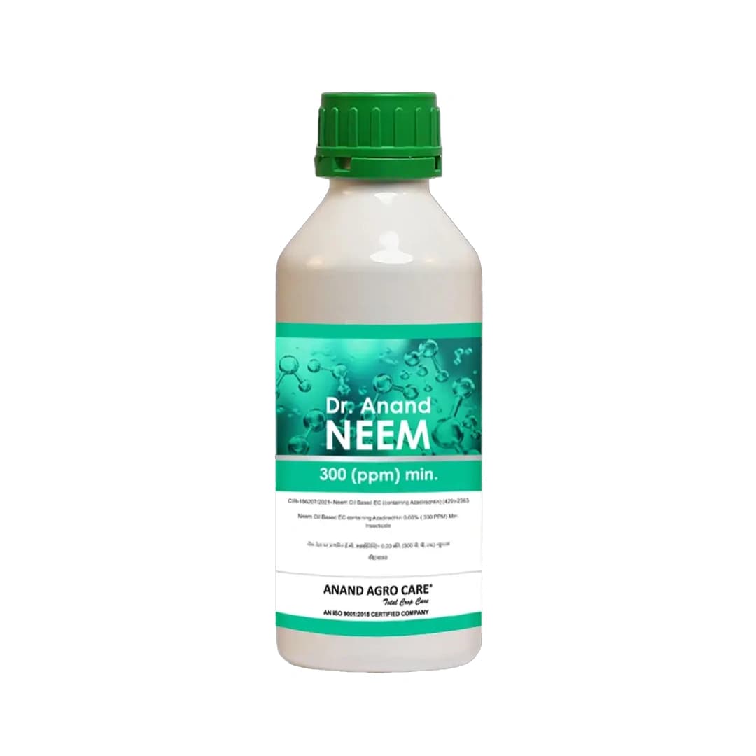 Dr. Anand Neem Oil 300 PPM, Prepared From Azadirachtin & Neem Seeds Kernels Extract, Effective Control Of Sucking Pests