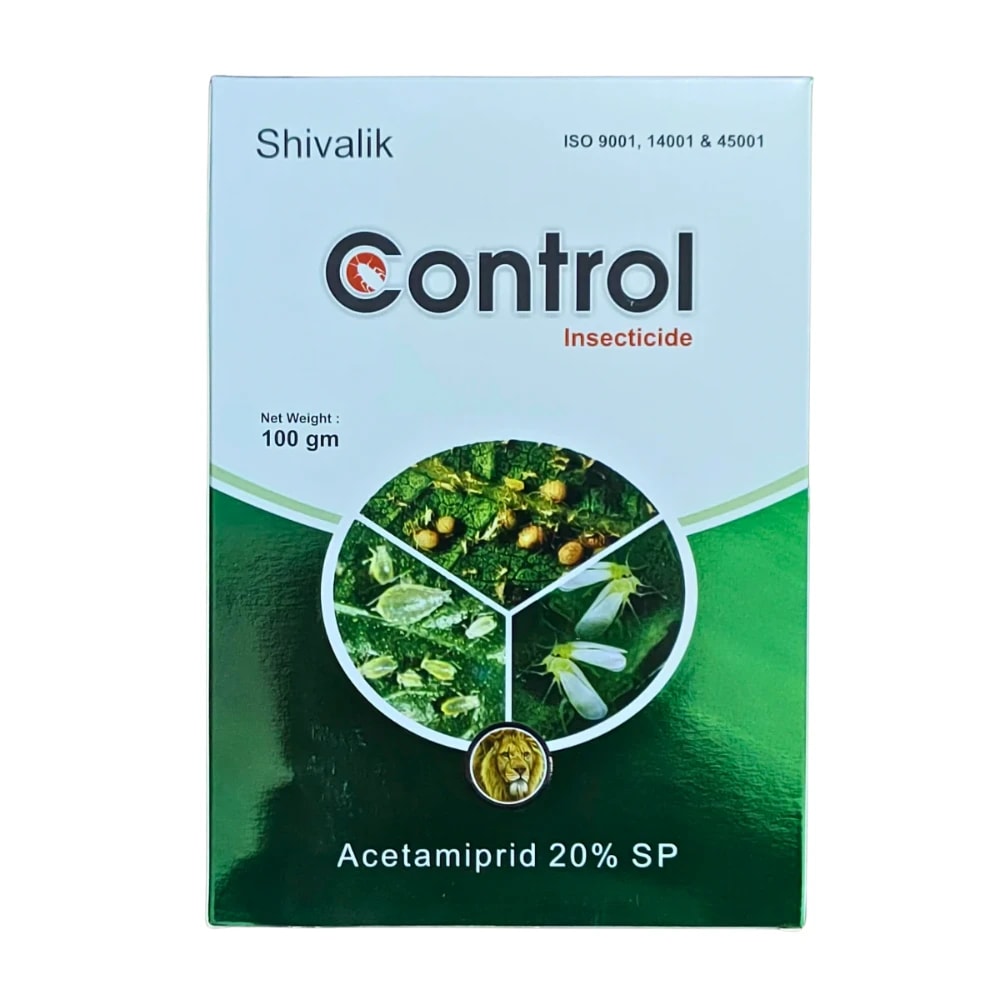 Shivalik Control Acetamiprid 20% SP Insecticide, Effective For Aphids, Jassids, Whiteflies Insect Control In Crops