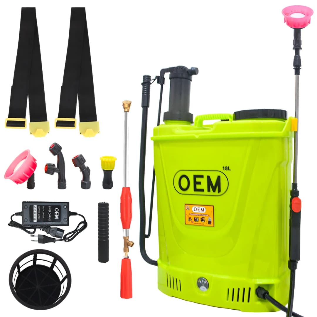 OEM 2 In 1 Manual and Battery Operated Multipurpose Sprayer 12Vx8A (18L Capacity), Agriculture Sprayer Pump, High-Pressure Pesticide Sprayer