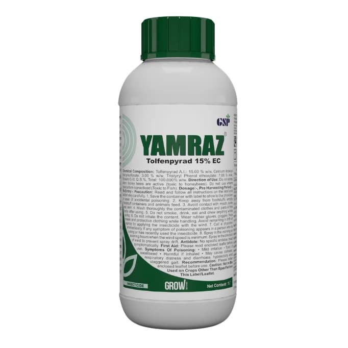 GSP Yamraz Tolfenpyrad 15% EC Insecticide, Efficient For Sucking, Chewing Pests In Vegetables And Field Crops