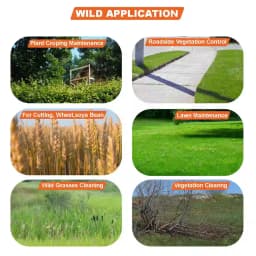 Neptune BC-520W Hand Push Brush Cutter 43CC With Wheel, Advanced Technology, 2800 RPM, 2 Stroke Petrol Engine Grass Trimmer, Ideal For Agriculture 5