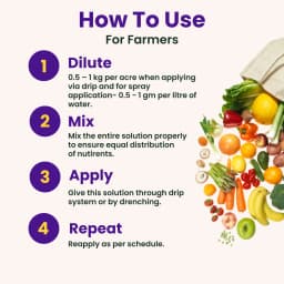 उत्कर्ष कैलोंग (कैल्शियम-Ca 9%, EDTA चेलेटेड उर्वरक) 100% पानी में घुलनशील पत्तियों पर छिड़काव करें। 7