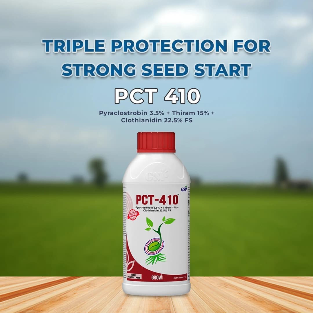GSP PCT 410 Pyraclostrobin 3.5% + Thiram 15% + Clothianidin 22.5% FS Fungicide, Use for All Crops. - Image 2