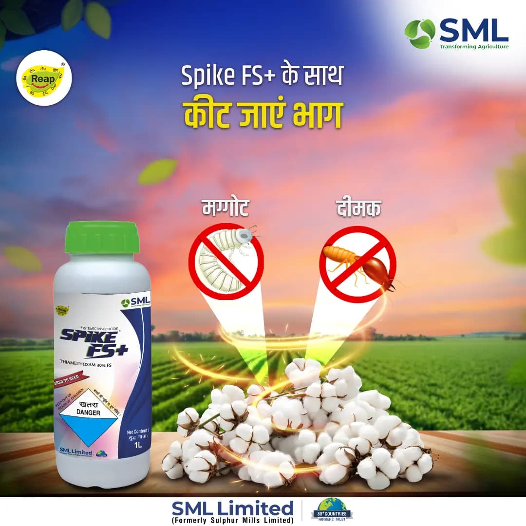 SML SPIKE FS+ Thiamethoxam 30% FS Insecticide, Seed Treatment For Soil Insects And Sucking Pests Control In Crops - Image 4