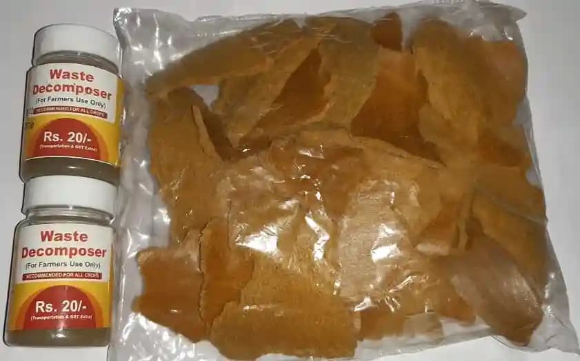 कॉम्बो पैक - वेस्ट डेकोम्पोज़र 2 बोतल + सरसों के तेल का केक 500 ग्राम, पौधों के समृद्ध पोषण के लिए