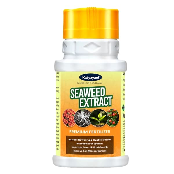Katyayani Seaweed Extract Natural Fertilizer For Enhanced Plant Growth, Root Development, and Crop Yield