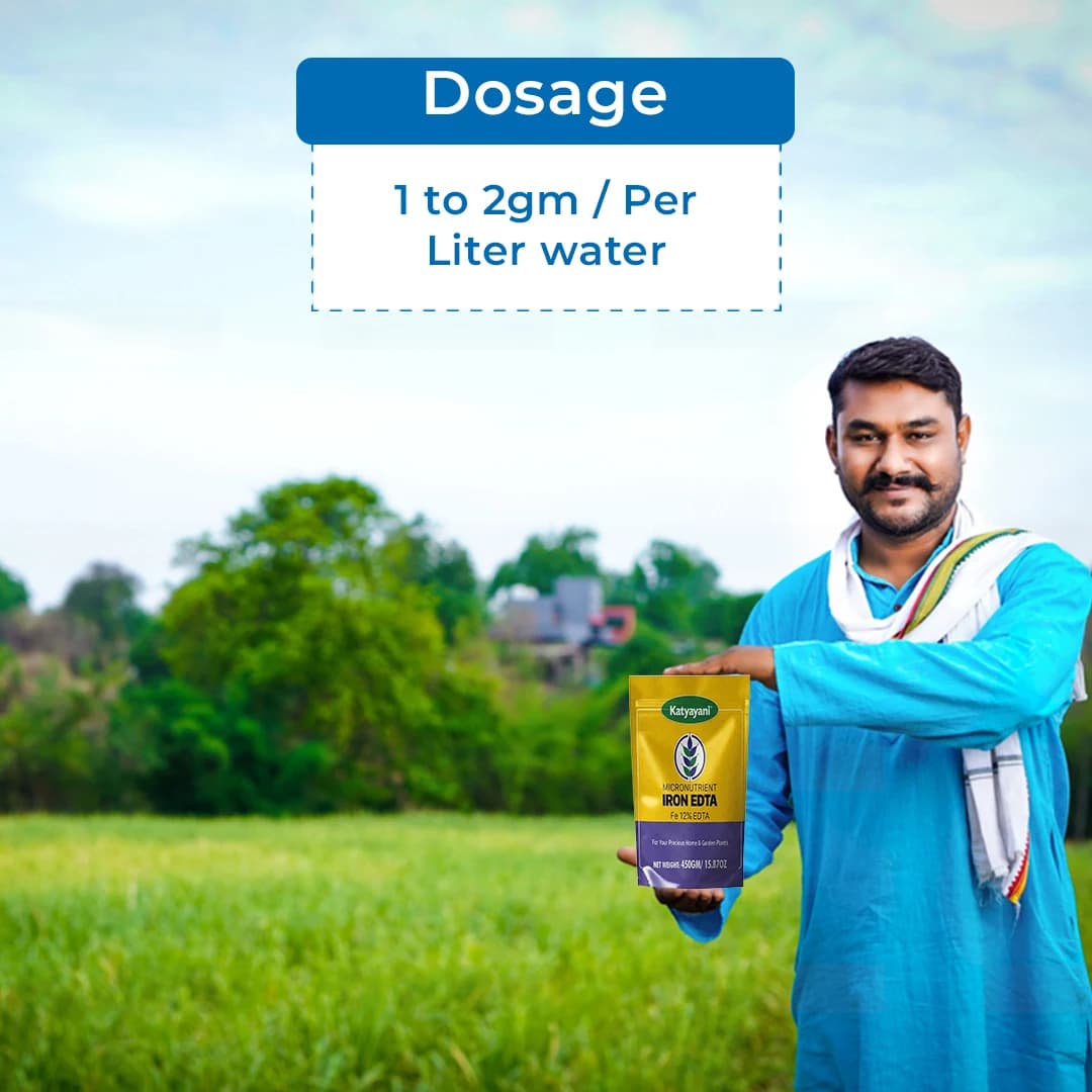 Katyayani Micronutrient Iron EDTA Fe 12% EDTA Fertilizer For Plant And Overall Development. - Image 4