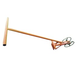 UNISON Dry Land Weeder Fork Type, Dry Land Weeder with 5 Tines & 2 Wheels. 1