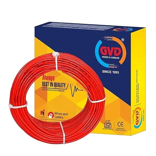 GVD Red Single Core FR PVC Flexible Insulated Copper Wire For Agriculture, Home, Domestic & Industrial Use - Image 2