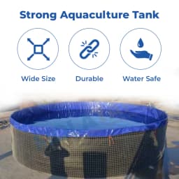 Z N Global Nation 1250 GSM Round PVC Coated Tarpaulin For Biofloc Fish Tank For Aqua Farming 3