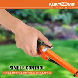 Neptune NC-62 Heavy-Duty Mini Tiller, 62CC 3HP Petrol Engine, High Carbon Blades, 16 Width, 4 Depth, Perfect for Agriculture, Farm & Garden Work 8