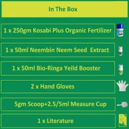 Ezzy Garden Care Kit for 50 Plants 100% ORGANIC Plant fertilizer with Humic Acid,Seaweed and Fulvic Acid,Neem extract pesticide and Moringa extract 1