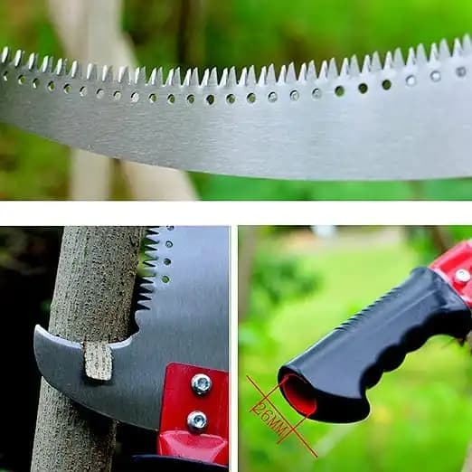 Radhe Ultra Touch Professional Pruning Saw, Tree Cutting Wood Cutting Tools, Curved Blade Chromium Steel 3 Edge Sharpen Teeth (Multicolor) - Image 2