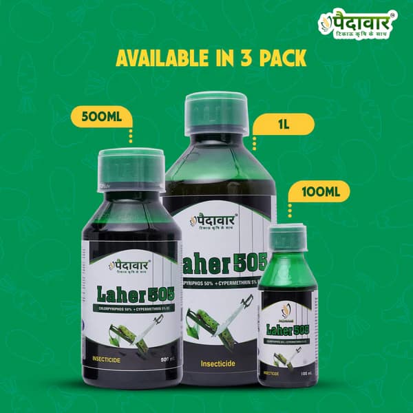 Paidavaar Laher 505 Chlorpyriphos 50% + Cypermethrin 5% EC Insecticide - Image 8