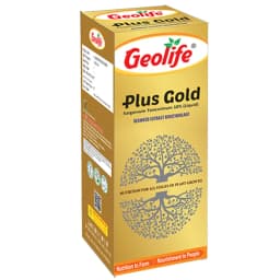 जियोलाइफ प्लस गोल्ड समुद्री शैवाल एक्सट्रेक्ट बेस प्लांट ग्रोथ एन्हांसर ह्यूमिक एसिड के साथ 1