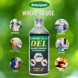 Katyayani Deltamethrin 1.25% ULV Quick Knockdown Household Insecticide, Used for the Control of Mosquitoes, Cockroaches, Bed Bugs, Flies, etc. 5