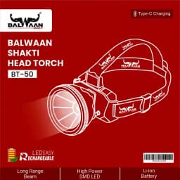 Balwaan Shakti LED BT-50 Flashlight Head Torch, 5W LED Light, Multi-Purpose Use 1