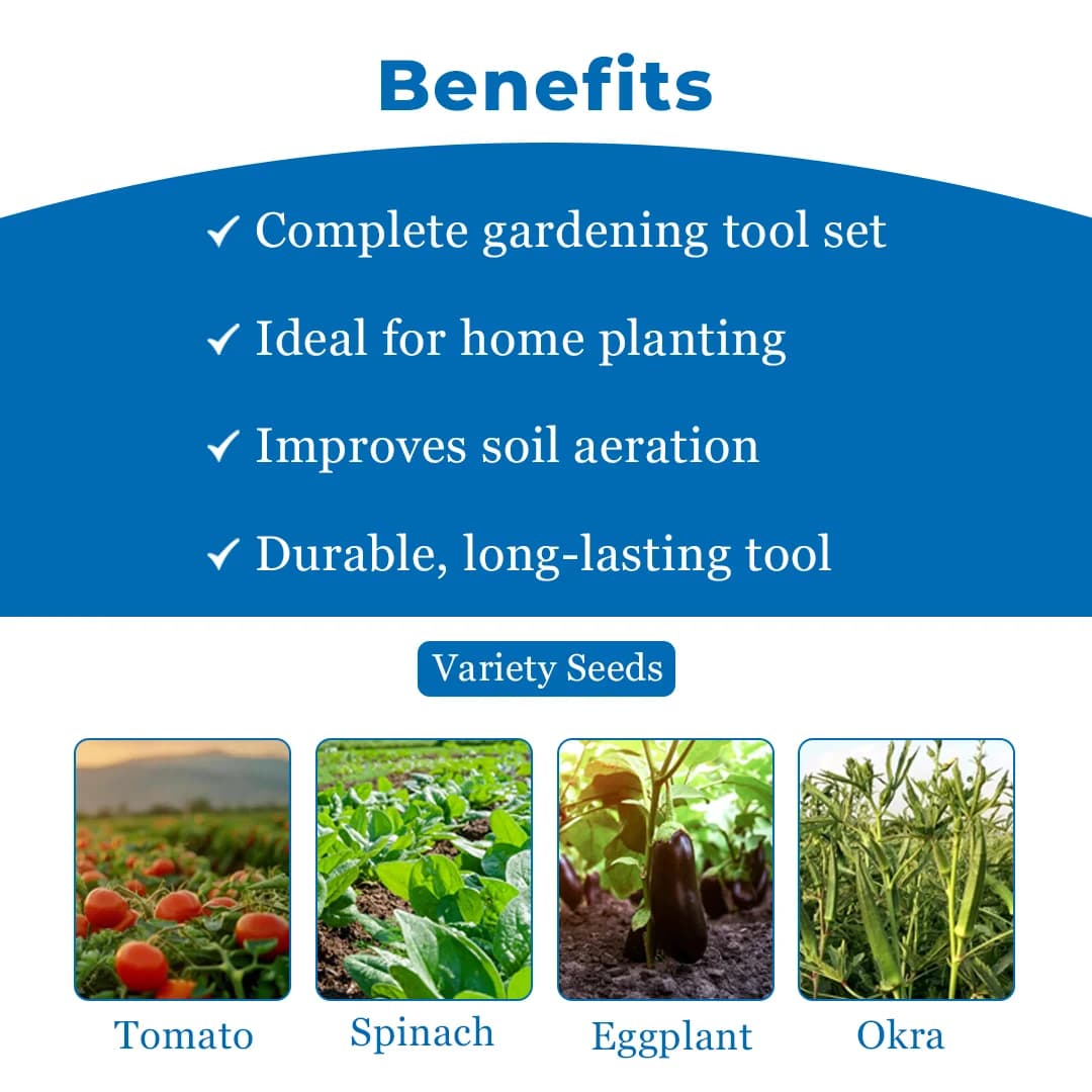Pioneer VEGETABLE GARDENING KIT, Kitchen Garden Kit Perfect choice for Beginners with All Accessories - Image 4