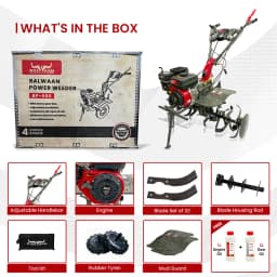 Balwaan BP-650 Power Weeder, 7 HP High Power Engine, 4 Stroke, Used For Weeding In All Types of Agriculture Crops 10