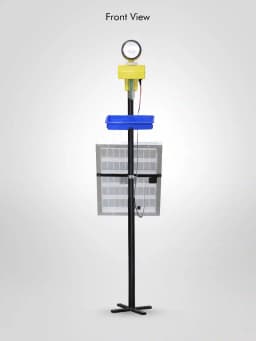 V-SAR Smart Radar Solar Light, 360 Degree Rotating Light With Insect Trap, Waterproof, 15W Panel And Siren Alarm 7