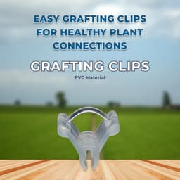 सिद्धि गार्डन प्लांट ग्राफ्टिंग क्लिप 4 से 6 मिमी ग्राफ्टिंग क्लिप व्हाइट, प्लांट स्ट्रेटनर क्लिप 2