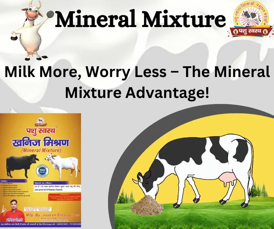 PASHU SVASTH MINERAL MIXTURE, Animal Health Supplement, Increase Livestock Health & Productivity, The Mixture Enhances Milk Production - Image 6