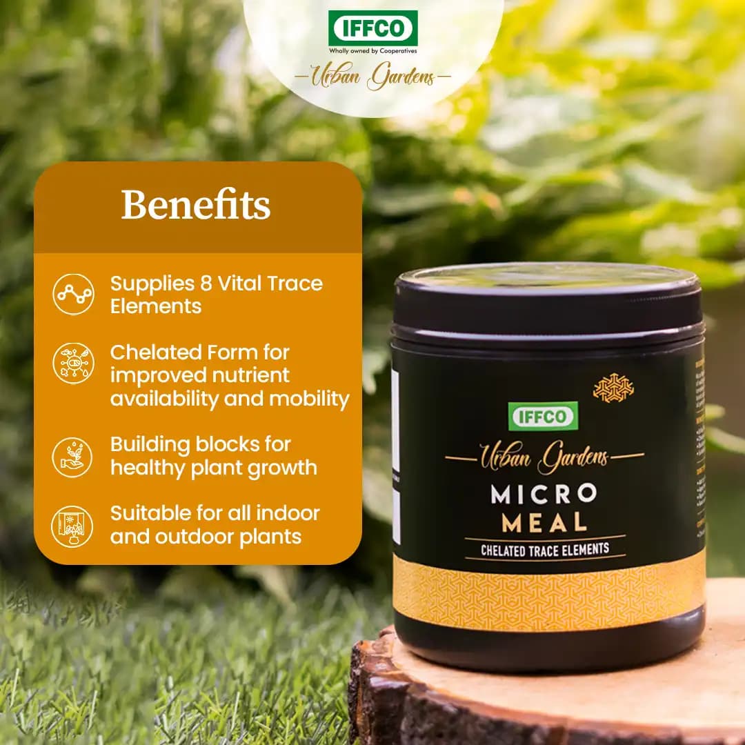 IFFCO Urban Garden Micro Meal Chelated Micronutrient Mixture, Fertilizer For Healthy Plant Growth, For Indoor and Outdoor - Image 4