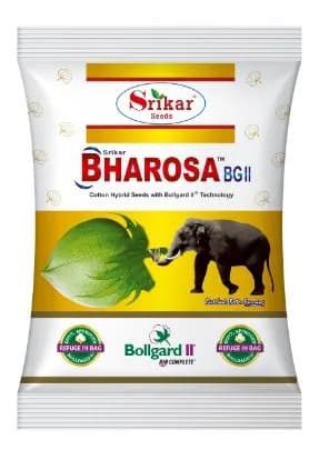 Srikar Bharosa 54SS33 II Hybrid Cotton Seeds , Suitable For Semi-Irrigated Conditions (475 Gram) - Image 1