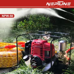 Neptune NPW-50 4-Stroke Portable Power Sprayer, 35CC Petrol Engine, 15 Meter Hose, High Pressure Up To 35 Feet Spray, Ideal For Farming & Garden 2