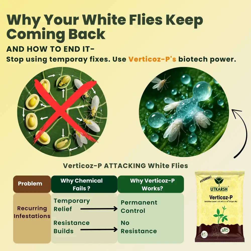 Utkarsh Verticoz- P (Verticillium Lecanii 1.15% W.P. ) Bio Pesticides, Controls Wide Range of Pests - Image 5