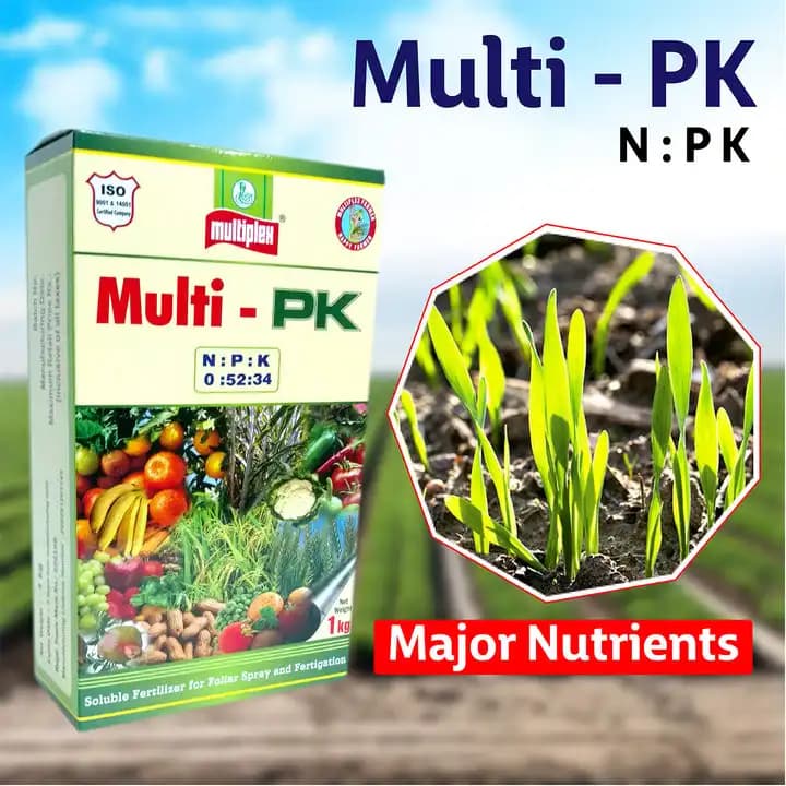 Multiplex Multi-Pk 00:52:34 Phosphorus And Potassium Fertilizer, 100% Water Soluble For All Crops - Image 3