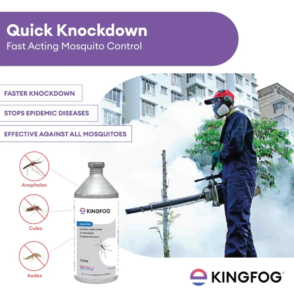 Bayer KINGFOG Deltamethrin 1.25% Insecticides, Effective Mosquito Control, Against Anopheles, Culex And Aedes Species, Fogging Solution