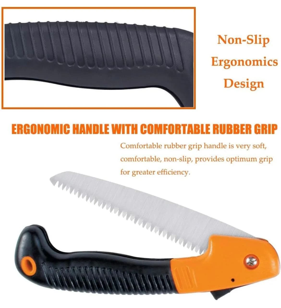CropKraft Foldable Pruning Saw Single Hand, Perfect For Cutting Bamboo, Wood, And General Gardening. - Image 3