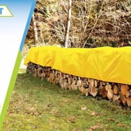 Radhe 120 GSM Heavy Duty Tarpaulin, UV Resistant Waterproof Tarpaulin, Effective For Outdoor Protection (Yellow) 6