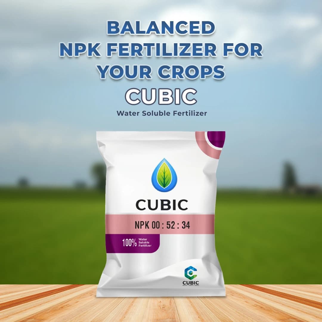 Cubic NPK 00:52:34 Water Soluble Fertilizer, Mono Potassium Phosphate (Highly Concentrated Source Of Both Phosphorus And Potassium) - Image 2