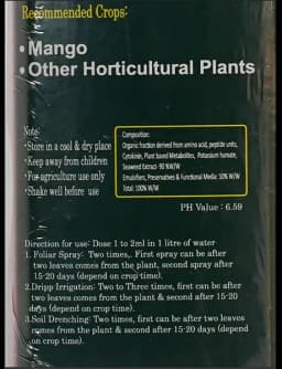 Immun Mango Special, Is a Unique Formulation of Micronutrients with Amino Acid, Growth-Supporting Co-Factors and Bio Stimulant 4